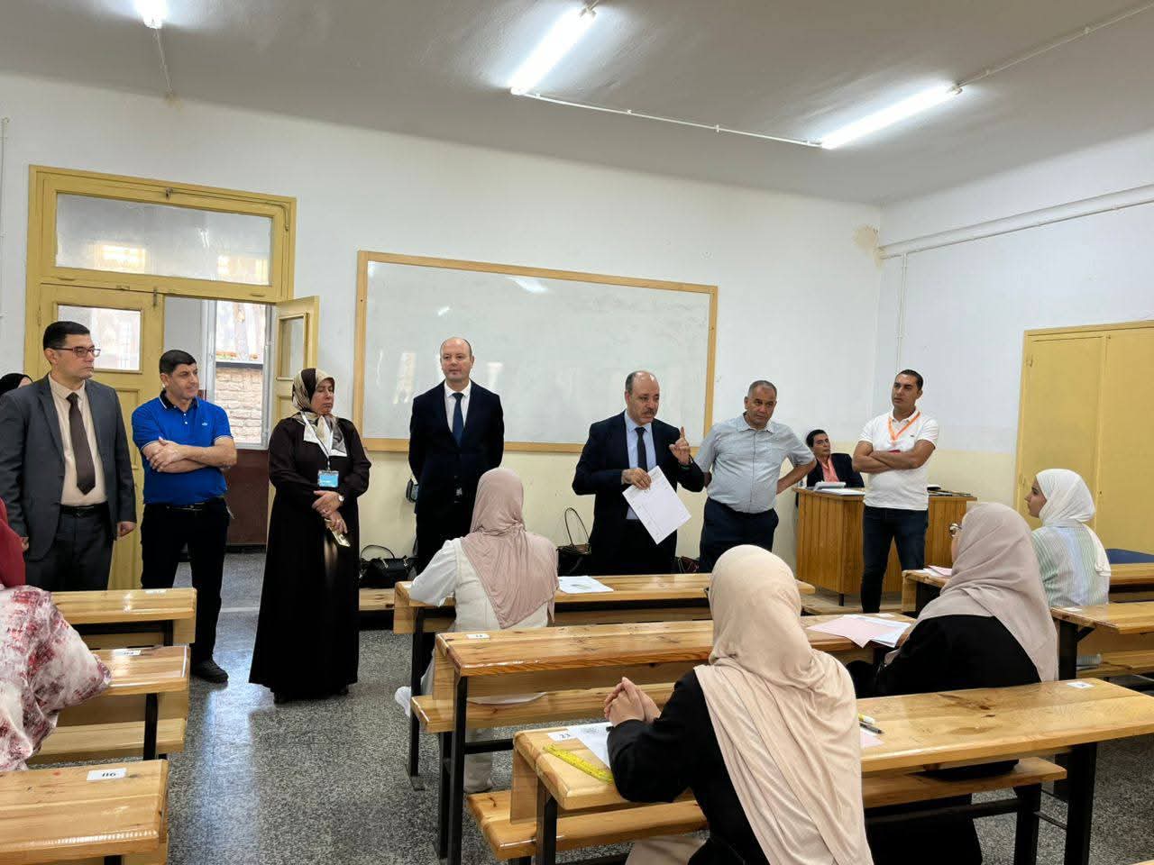 مجريات الاختبارات الكتابية  لمسابقة الالتحاق بالمدرسة -دورة 2025-