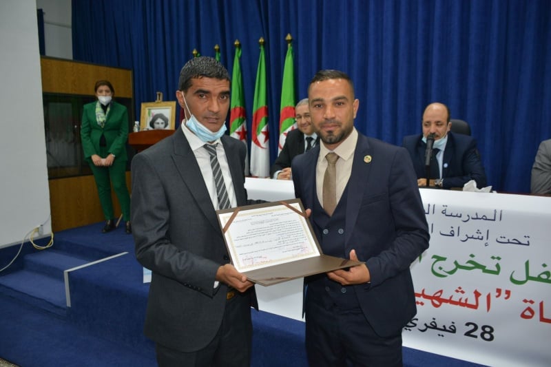 مراسيم حفل تخرج الدفعة الخمسين-50-  للمتصرفين الرئيسيين المسماة "مليكة قايد"