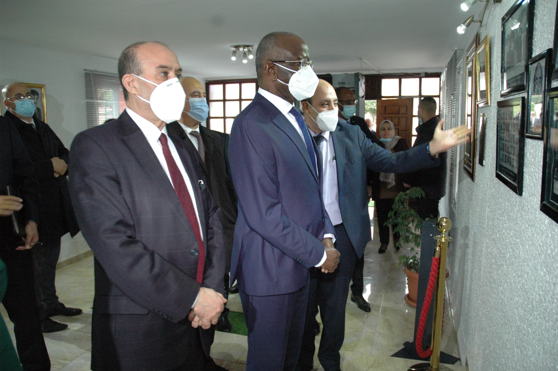 زيارة وزير الداخلية الجماعات المحلية والتهيئة العمرانية رفقة نظيره وزير الداخلية واللامركزية الموريتاني