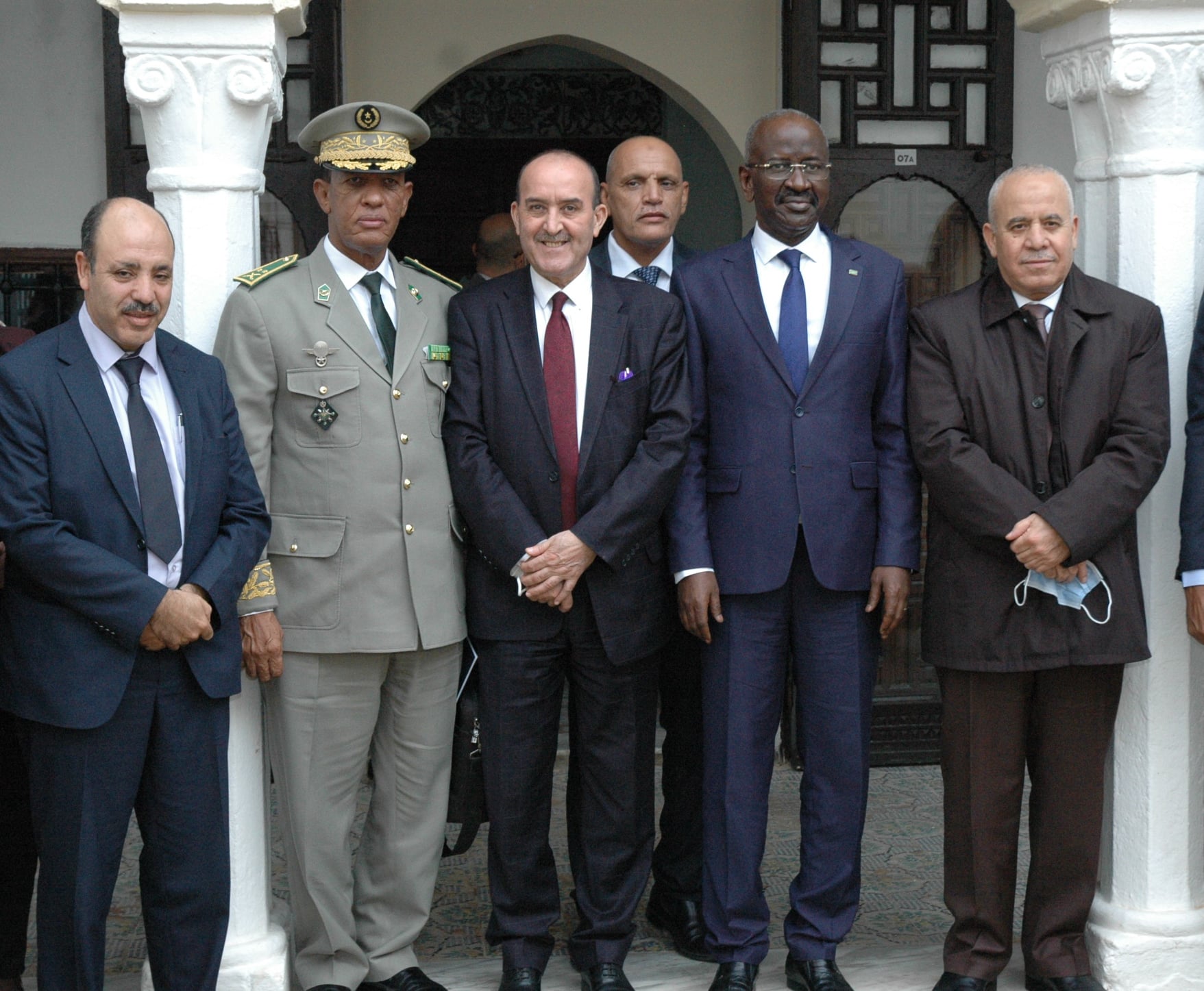 زيارة وزير الداخلية الجماعات المحلية والتهيئة العمرانية رفقة نظيره وزير الداخلية واللامركزية الموريتاني