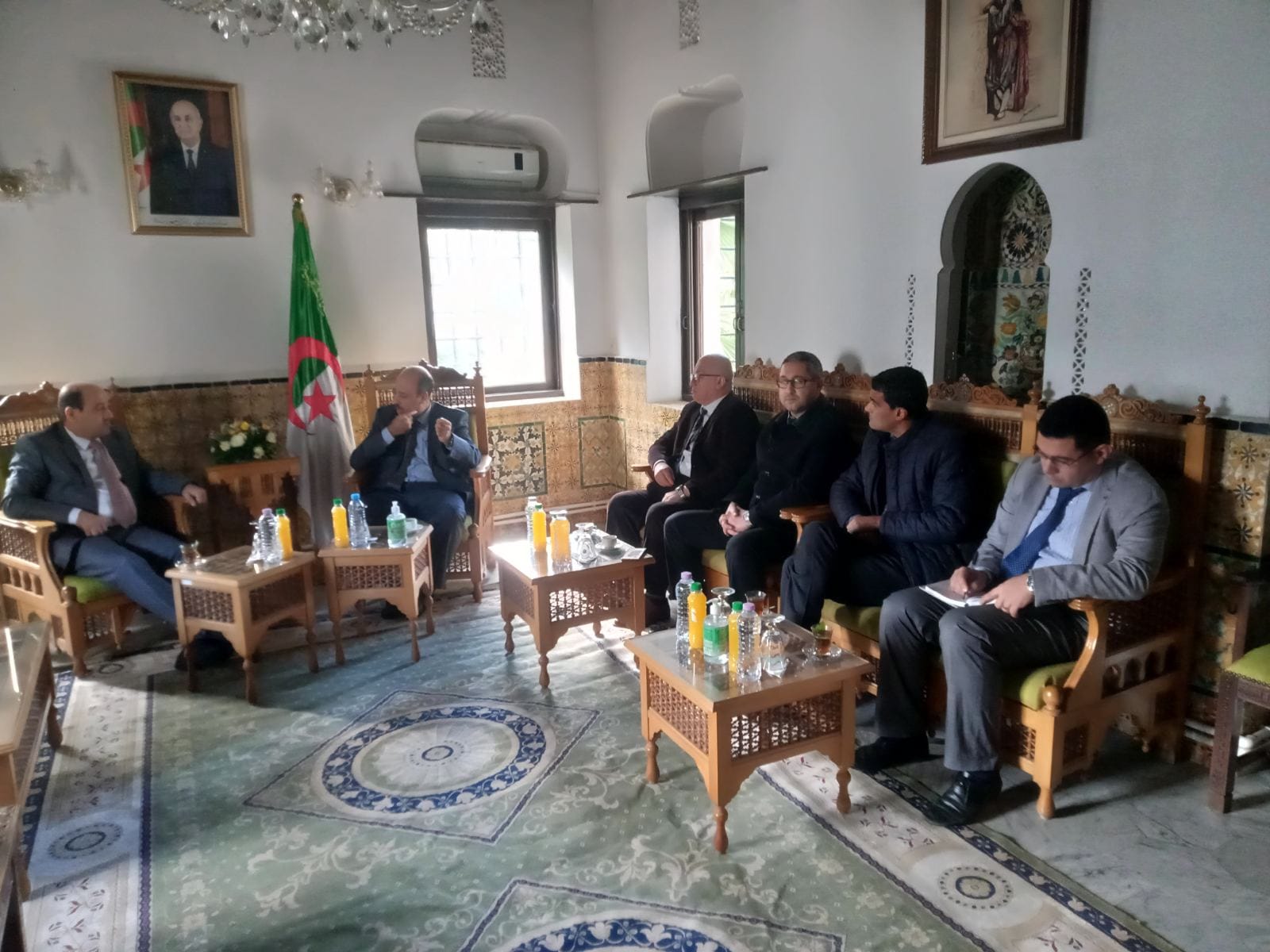 اسقبل معالي السيد الوزير موسى ابوزيد رئيس ديوان الموظفين العام لدولة فلسطين